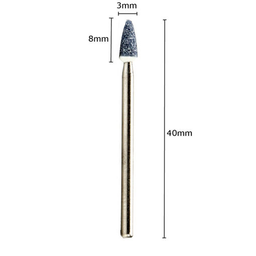 Picture of 3/32 Inch Manicure Ceramic Stone Grinding Shank Cuticle Clean Nail Files Ceramic Drill Bit