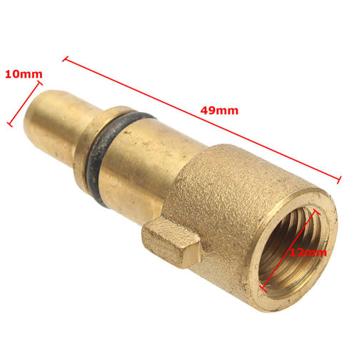 Immagine di 1/4 Inch Internal Thread Pressure Washer Snow Foam Lance Adapter Bayonet Connector For NILFISK