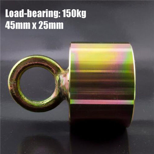 Immagine di 45mm x 25mm Neodymium Recovery Magnet 150kg Metal Detector for Treasure Hunting Fishing